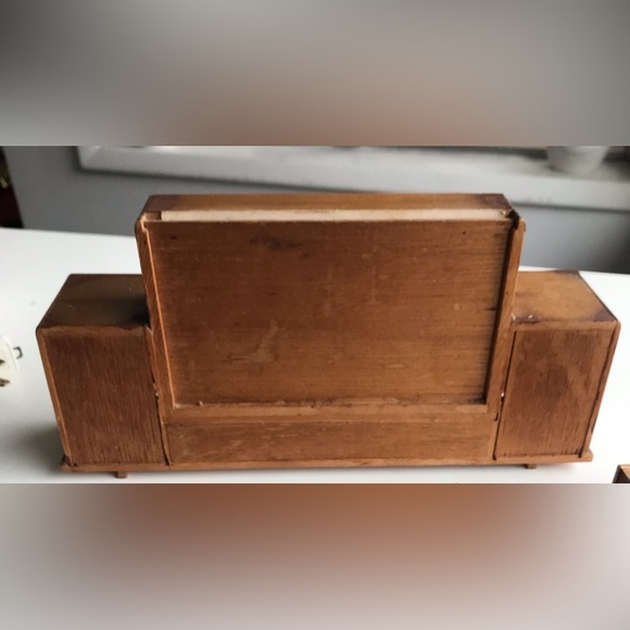 Tiny Vanity Jewelry Box With 
Lenticular 3D Horse Post Card Frame Made Japan - Picture 5 of 11